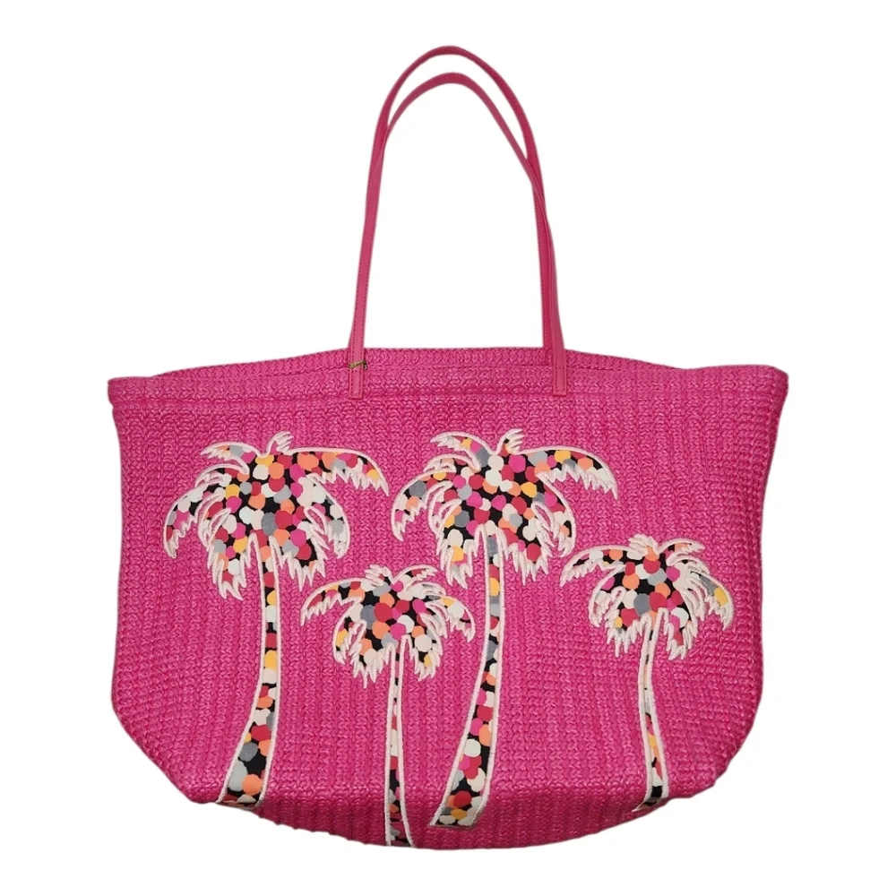 Vera Bradley Large Straw Tote in Pixie Confetti - Picture 3 of 12